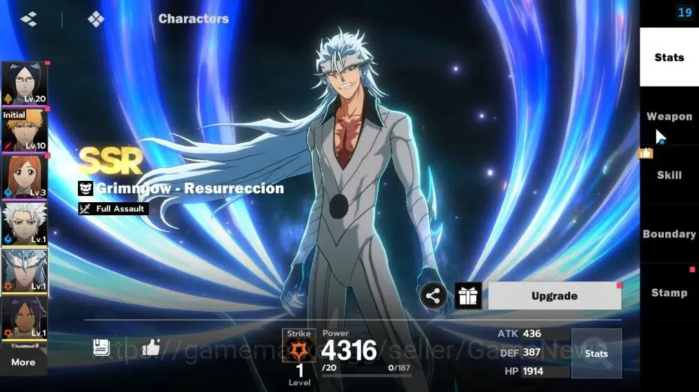 BLEACH: Soul Resonance Accounts NA Crunchyroll|LV 42|8 SSR [(AizenB1,UraharaB1,Zar image 18