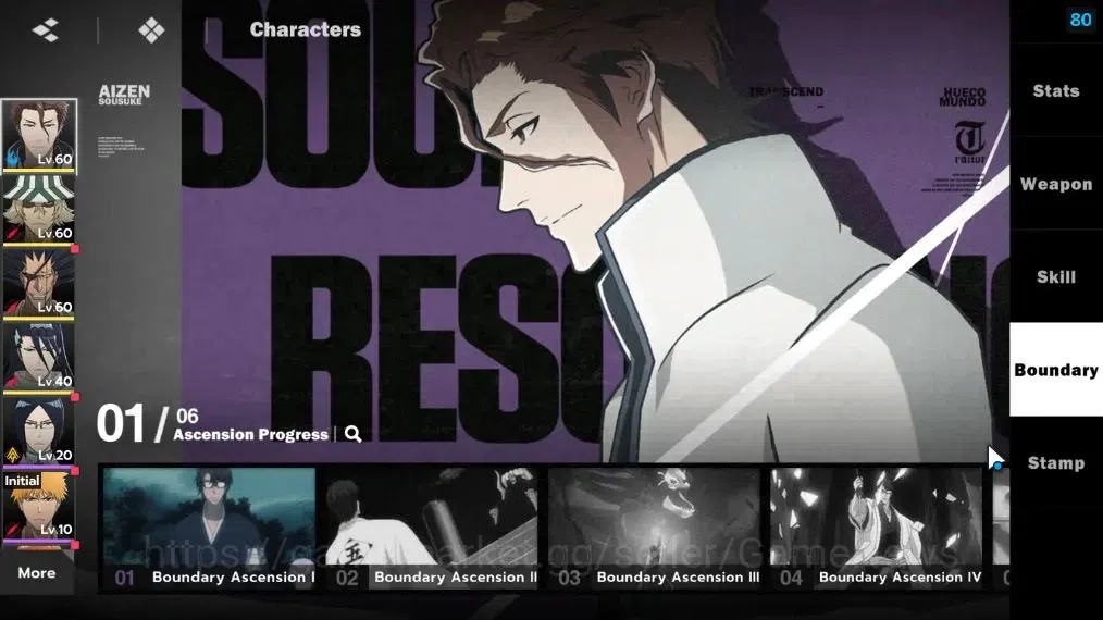 BLEACH: Soul Resonance Accounts NA Crunchyroll|LV 42|8 SSR [(AizenB1,UraharaB1,Zar image 6