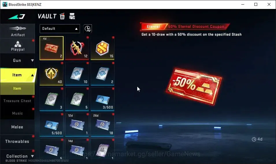 Blood Strike Accounts EU MENA|ETERNAL M4A1-Blight Lv2|Melee ULTRA Butter image 11