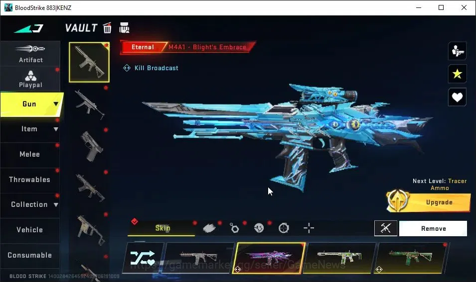 Blood Strike Accounts EU MENA|ETERNAL M4A1-Blight Lv2|Melee ULTRA Butter image 3