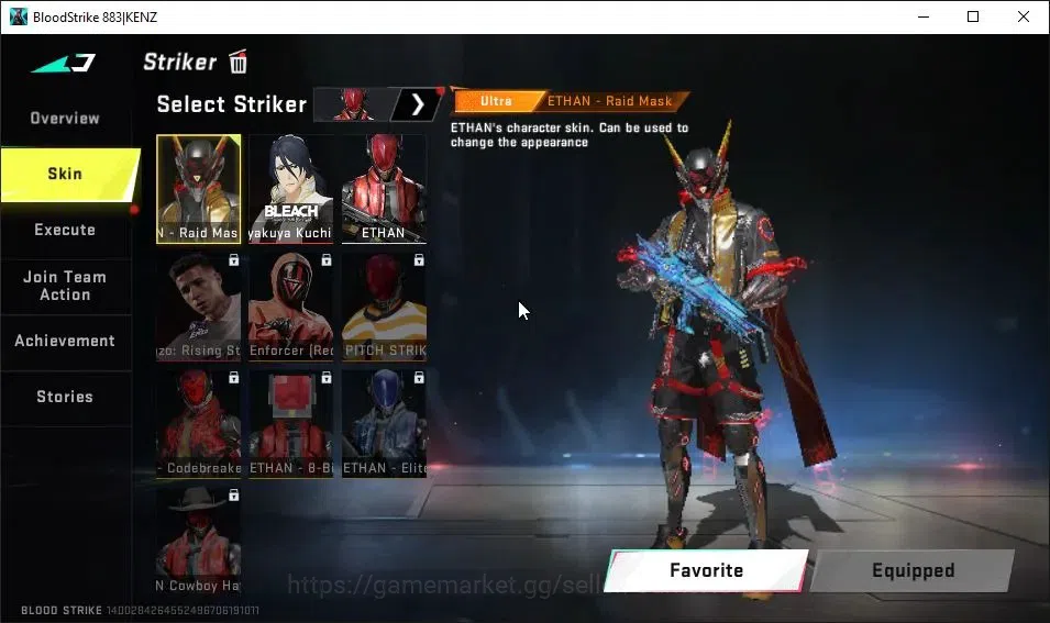 Blood Strike Accounts EU MENA|ETERNAL M4A1-Blight Lv2|Melee ULTRA Butter image 8