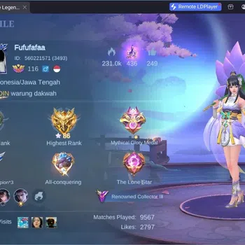 Mobile Legends: Bang Bang Accounts Collector Global|Hero 131|Skin 283|Annual Kagura|KOF Karina|Collector Natalia|4 Dragon