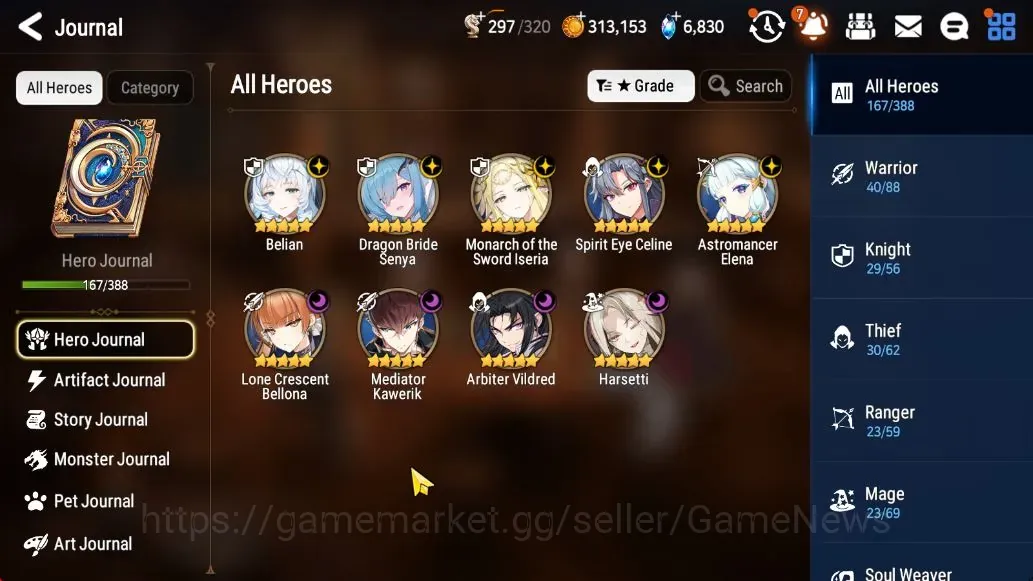Epic Seven Accounts High-End GLOBAL Verif|NewEra|9 ML(Har Setti,Belian,Monarch+Art,etc)+HARU+Art,UP Politis,Estelle,Etc|AUTO 1