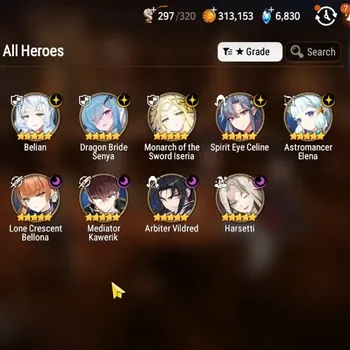 Epic Seven Accounts High-End GLOBAL Verif|NewEra|9 ML(Har Setti,Belian,Monarch+Art,etc)+HARU+Art,UP Politis,Estelle,Etc|AUTO