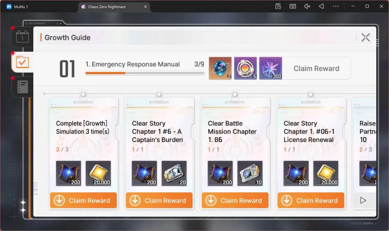 Chaos Zero Nightmare Accounts ASIA | LV54 | SSR 8 | Heidemarie ME1 | Rin ME2 | S image 2