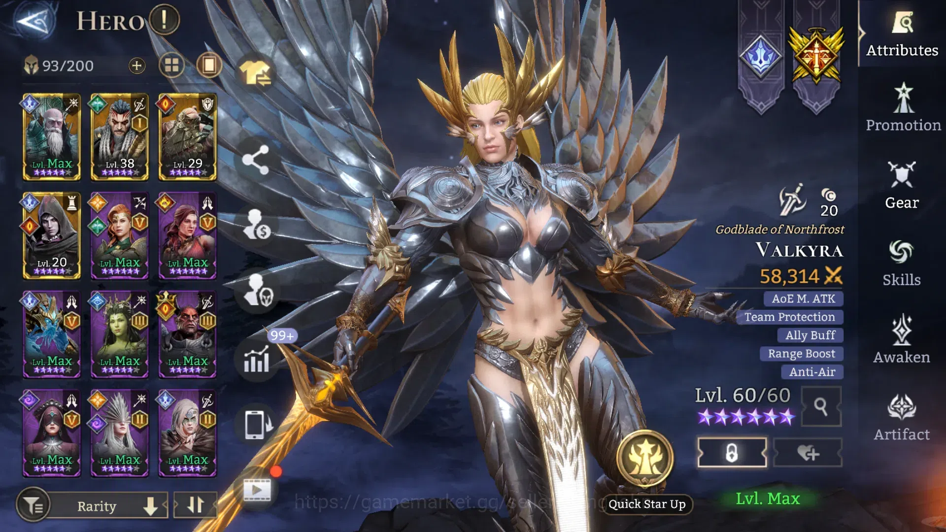 Watcher of Realms Accounts Global 60xx|Power 2,2M|3 Lord Nastya,KingHarz,Toro image 2