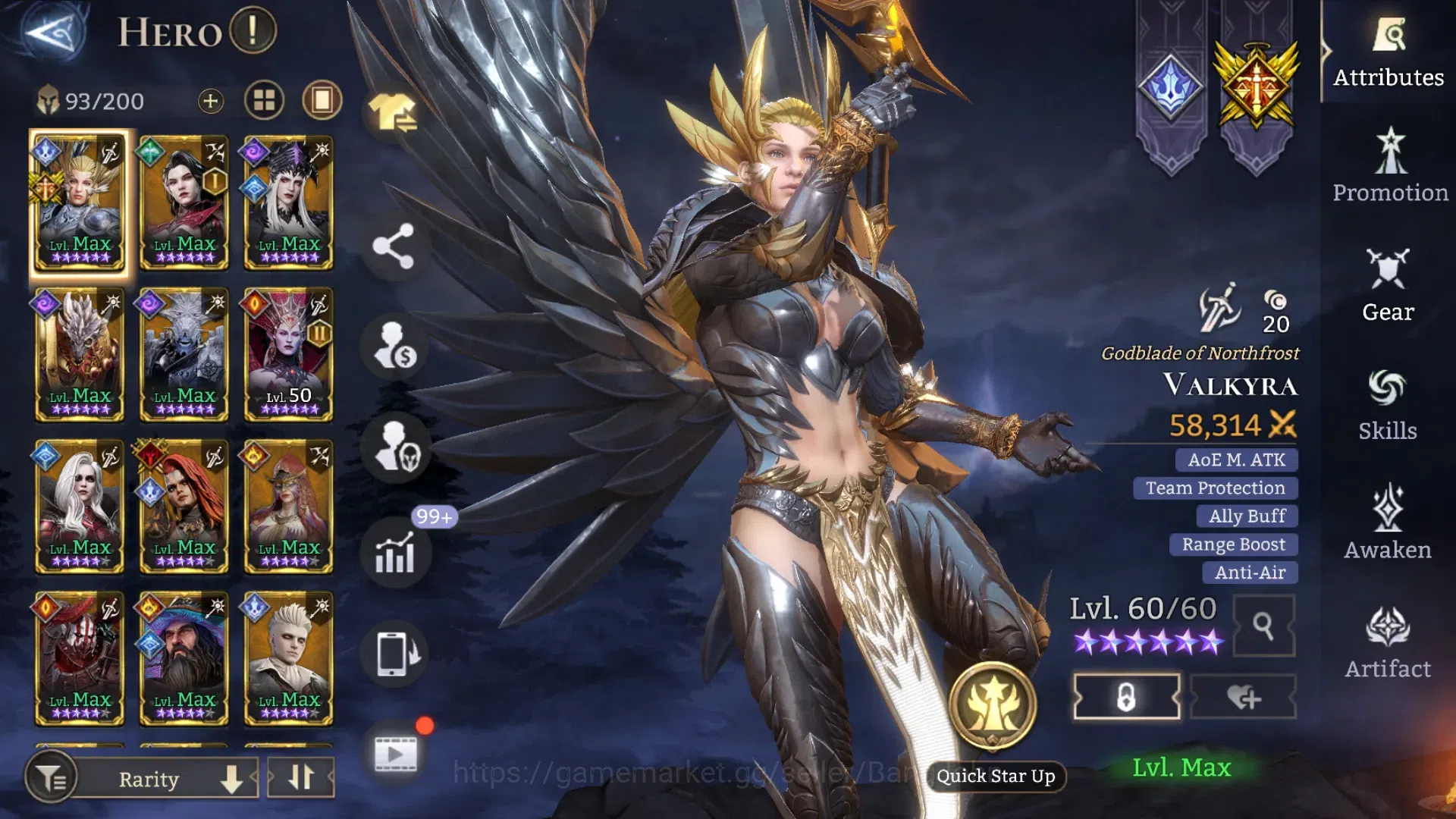 Watcher of Realms Accounts Global 60xx|Power 2,2M|3 Lord Nastya,KingHarz,Toro image 3