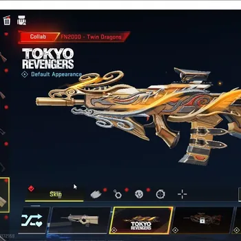 Blood Strike Accounts Collab Skin Asia|Collabs TokRev FN2000-TwinDragon,MCX-WorstFuture,Jack+7DS AK47|5