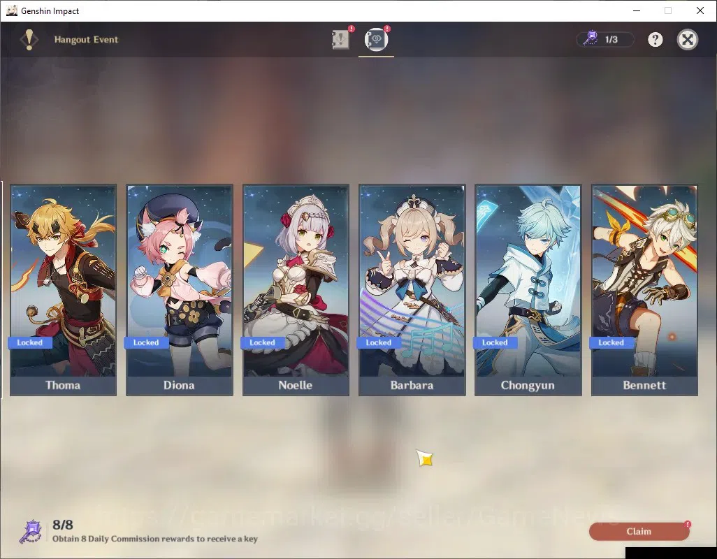 Genshin Impact Accounts ASIA|AR 50|Rate On|1 Limited + 1 (*5Weapon)|Arlecc image 17