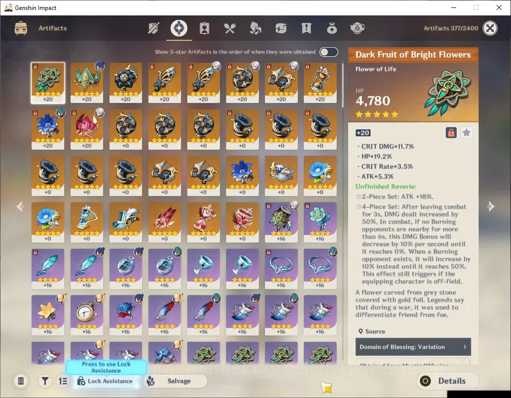 Genshin Impact Accounts ASIA|AR 50|Rate On|1 Limited + 1 (*5Weapon)|Arlecc image 5