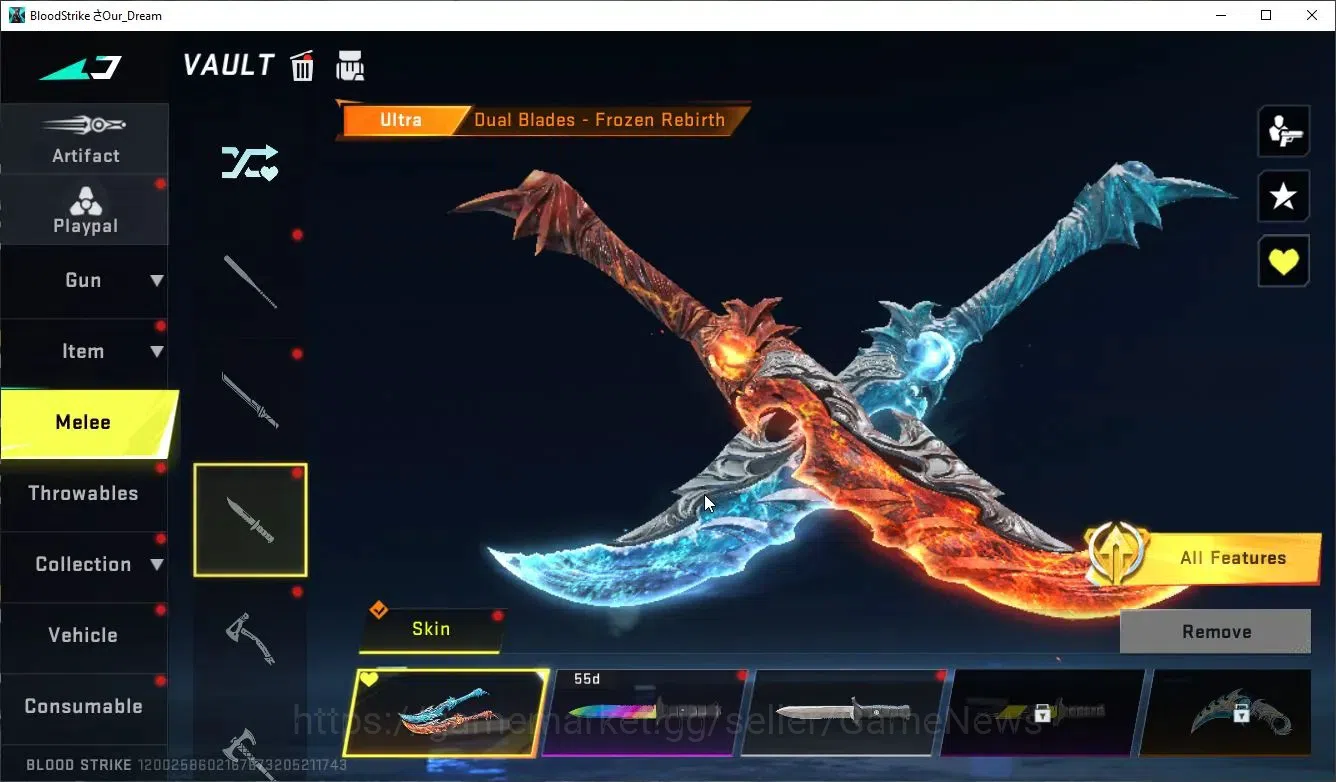 Blood Strike Accounts Asia|ETERNAL Zero,DeAgle+MELEE DualBlades,Collab 7 image 15