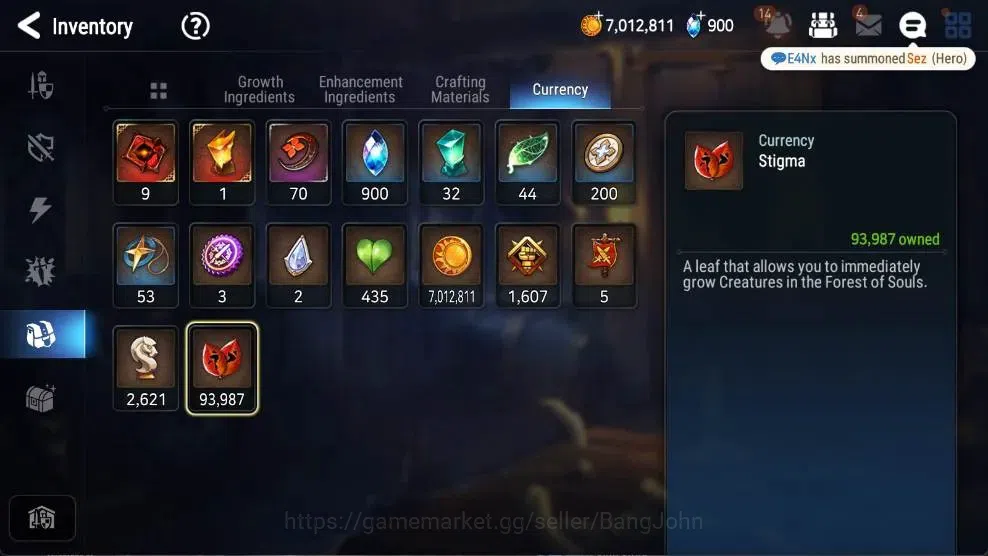 Epic Seven Accounts High-End Asia |8 ML(BArunka,DD Ray,SOT Snow,ALaika,DVildred,Etc.)|PoH+Bless ON|Stigma 93K|Gold 7M|SS 15