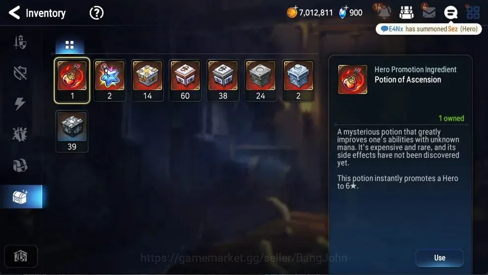 Epic Seven Accounts High-End Asia |8 ML(BArunka,DD Ray,SOT Snow,ALaika,DVildred,Etc.)|PoH+Bless ON|Stigma 93K|Gold 7M|SS 16