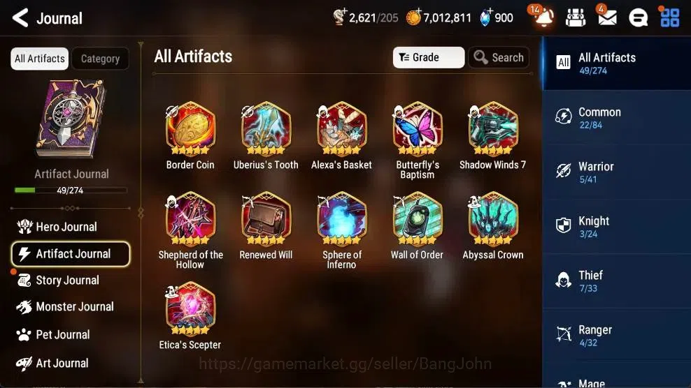 Epic Seven Accounts High-End Asia |8 ML(BArunka,DD Ray,SOT Snow,ALaika,DVildred,Etc.)|PoH+Bless ON|Stigma 93K|Gold 7M|SS 7