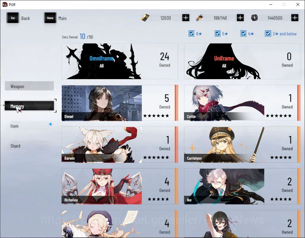 Punishing: Gray Raven Accounts NA | Lv 41 | Ready Gacha | 12K BC+2,8K YC+7,6K Blu image 4