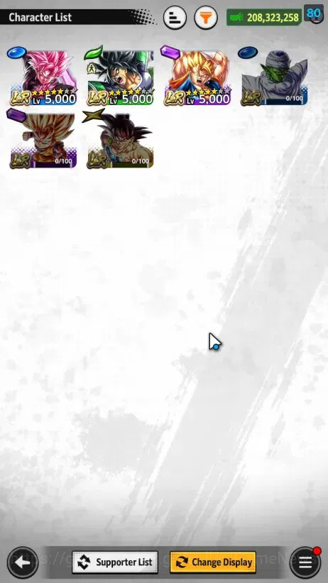 Dragon Ball Legends Accounts 208M TotalPower|LV148|3LR+6UL+19LL|Broly Fury,Supe image 3