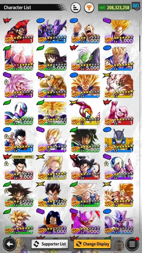 Dragon Ball Legends Accounts 208M TotalPower|LV148|3LR+6UL+19LL|Broly Fury,Supe image 7