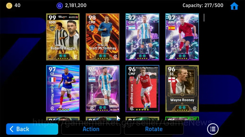 eFootball Accounts Legends & Iconic Players Android|BigTime Scott McTominay,Epic Roberto Baggio,W.Rooney,Andriy 5