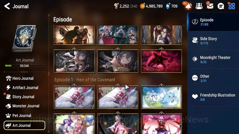 Epic Seven Accounts High-End GLOBAL UNVerif|NewEra|8 ML(LOTScales,SE Celine,BYSHwayoung,etc)+Setsuka,landy,Etc|Poh ON|2,2K 12