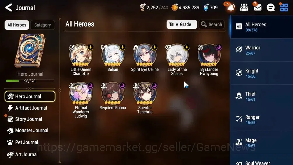 Epic Seven Accounts High-End GLOBAL UNVerif|NewEra|8 ML(LOTScales,SE Celine,BYSHwayoung,etc)+Setsuka,landy,Etc|Poh ON|2,2K 6