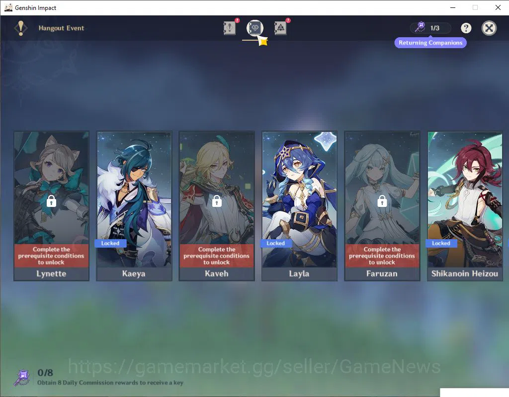 Genshin Impact Accounts Asia|AR 55|7 Limited +5(*5Weapon)|(Raiden,Xiao)+Si image 13