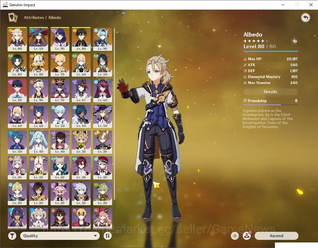 Genshin Impact Accounts Asia|AR 55|7 Limited +5(*5Weapon)|(Raiden,Xiao)+Si image 3