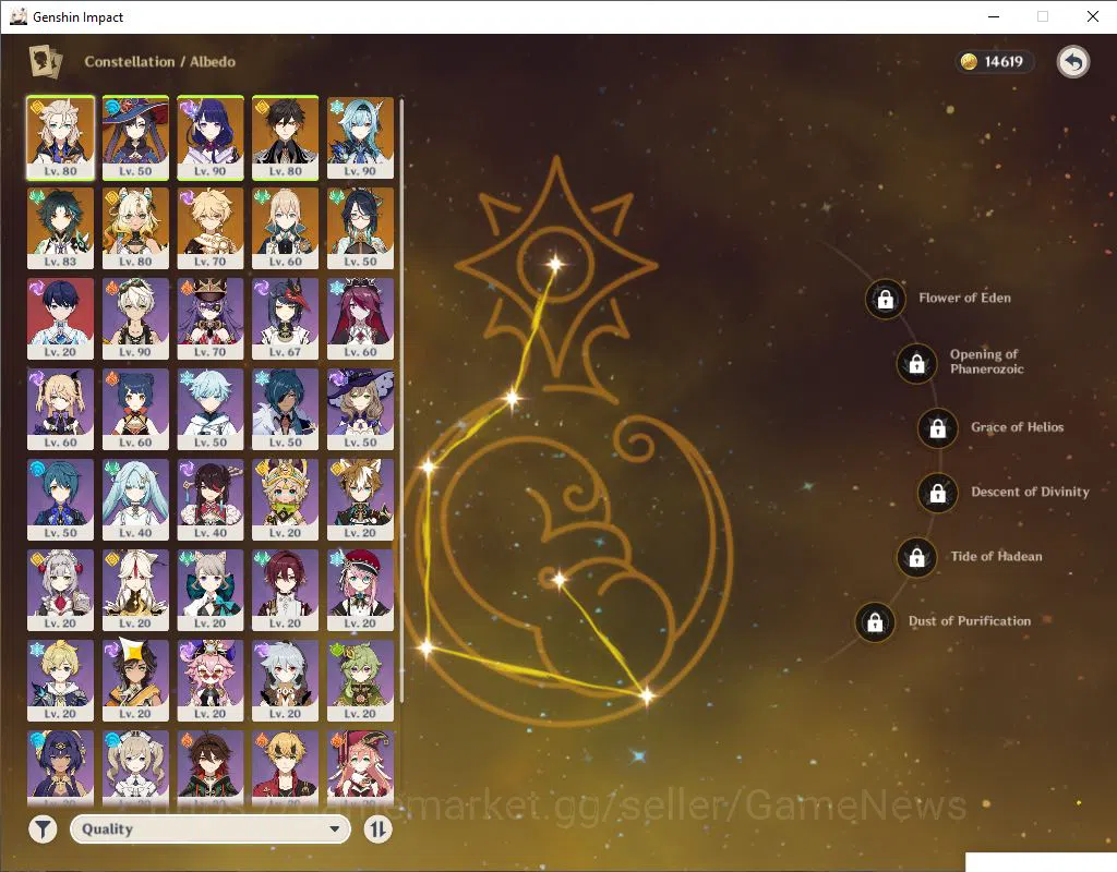 Genshin Impact Accounts Asia|AR 55|7 Limited +5(*5Weapon)|(Raiden,Xiao)+Si image 4