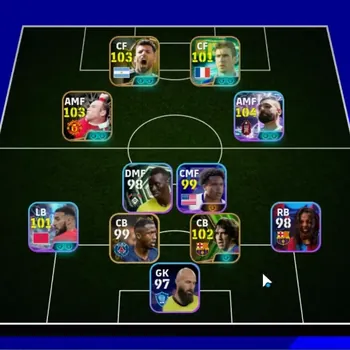 eFootball Accounts Legends & Iconic Players Android|Power 3104|Show Time Mohamed Salah,Noussair,Etc|Epic Eric Cantona,Wayne