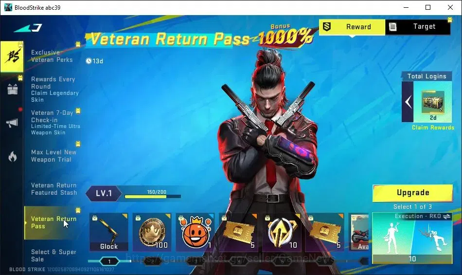Blood Strike Accounts ASIA|Starter|Melee ULTRA Butterfly Knife-Starfall| image 16