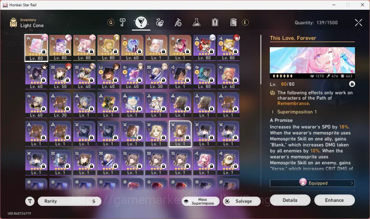 Honkai Star Rail Accounts ASIA|TL 69|11 Limit+4 LCsign|17 warp|Premium Team[ image 10