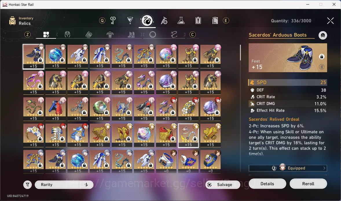 Honkai Star Rail Accounts ASIA|TL 69|11 Limit+4 LCsign|17 warp|Premium Team[ image 11