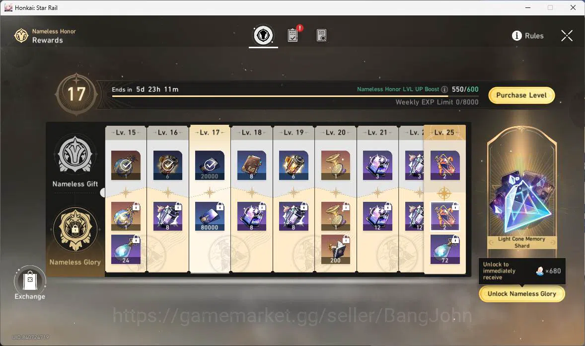 Honkai Star Rail Accounts ASIA|TL 69|11 Limit+4 LCsign|17 warp|Premium Team[ image 2