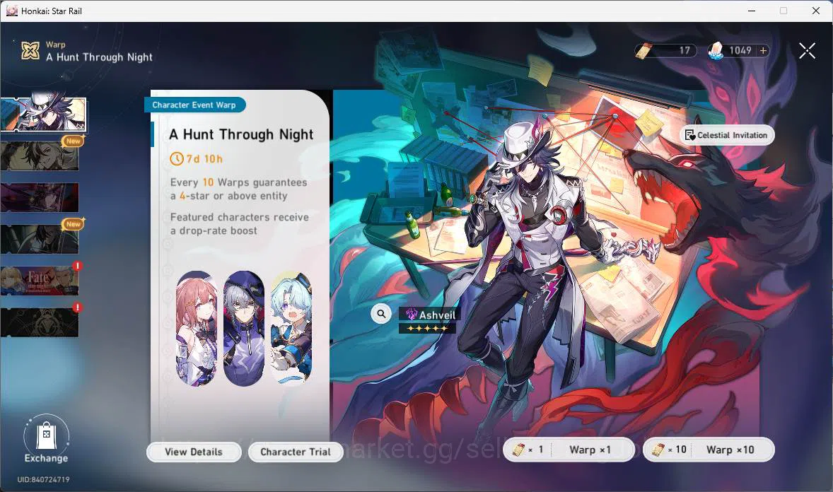 Honkai Star Rail Accounts ASIA|TL 69|11 Limit+4 LCsign|17 warp|Premium Team[ image 3