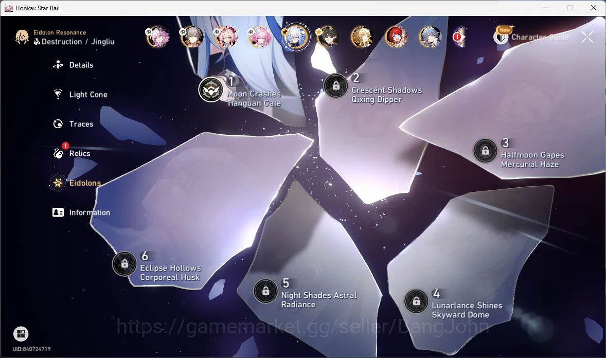 Honkai Star Rail Accounts ASIA|TL 69|11 Limit+4 LCsign|17 warp|Premium Team[ image 6