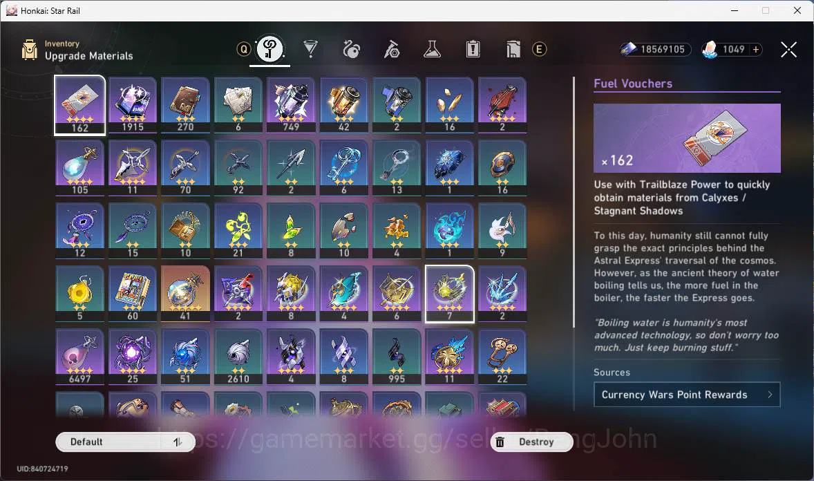 Honkai Star Rail Accounts ASIA|TL 69|11 Limit+4 LCsign|17 warp|Premium Team[ image 9