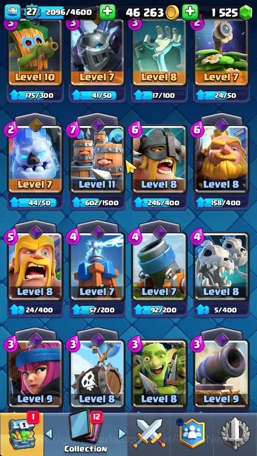 Clash Royale Accounts Lv 27|Trophy 4267|KTL 10|Limit Skin|Total Card 87| image 10