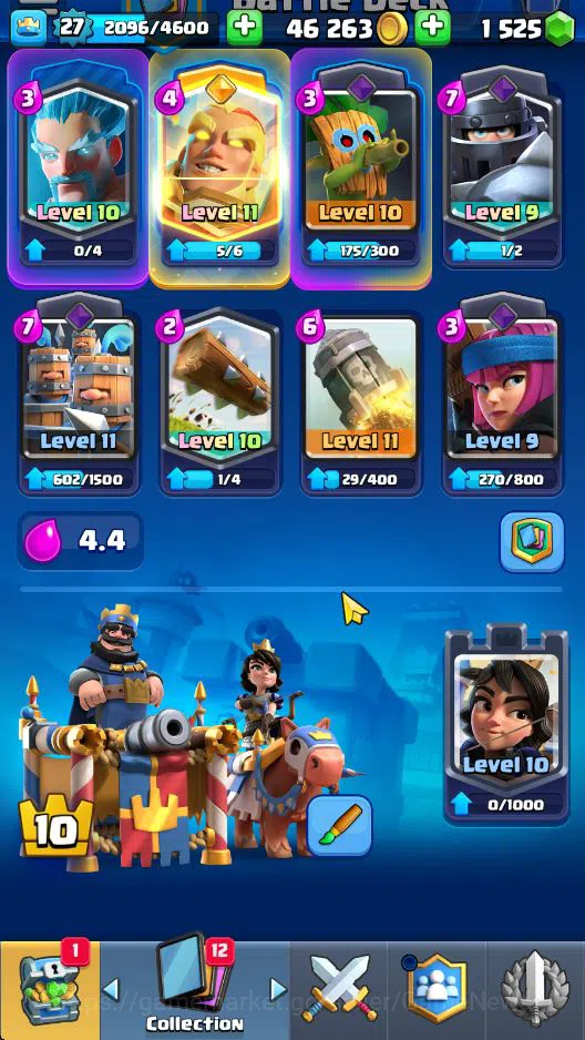 Clash Royale Accounts Lv 27|Trophy 4267|KTL 10|Limit Skin|Total Card 87| image 3