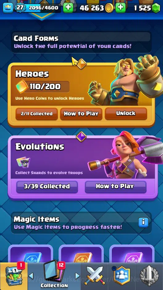 Clash Royale Accounts Lv 27|Trophy 4267|KTL 10|Limit Skin|Total Card 87| image 5