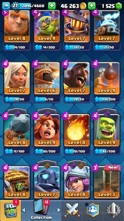 Clash Royale Accounts Lv 27|Trophy 4267|KTL 10|Limit Skin|Total Card 87| image 9