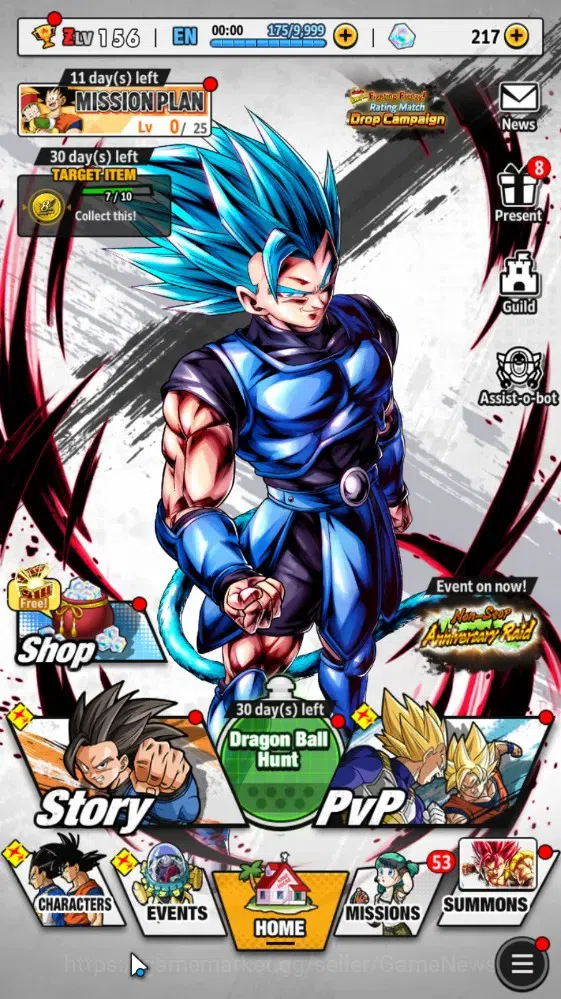 Dragon Ball Legends Accounts 343M TP|LV156|5UL+3LR+15LL|SS2 Gohan(Y),S Gogeta,O image 1