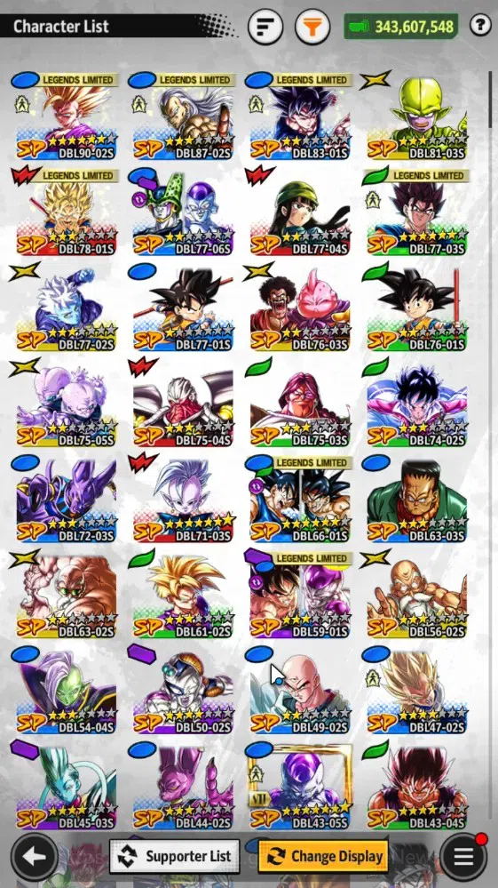 Dragon Ball Legends Accounts 343M TP|LV156|5UL+3LR+15LL|SS2 Gohan(Y),S Gogeta,O image 6