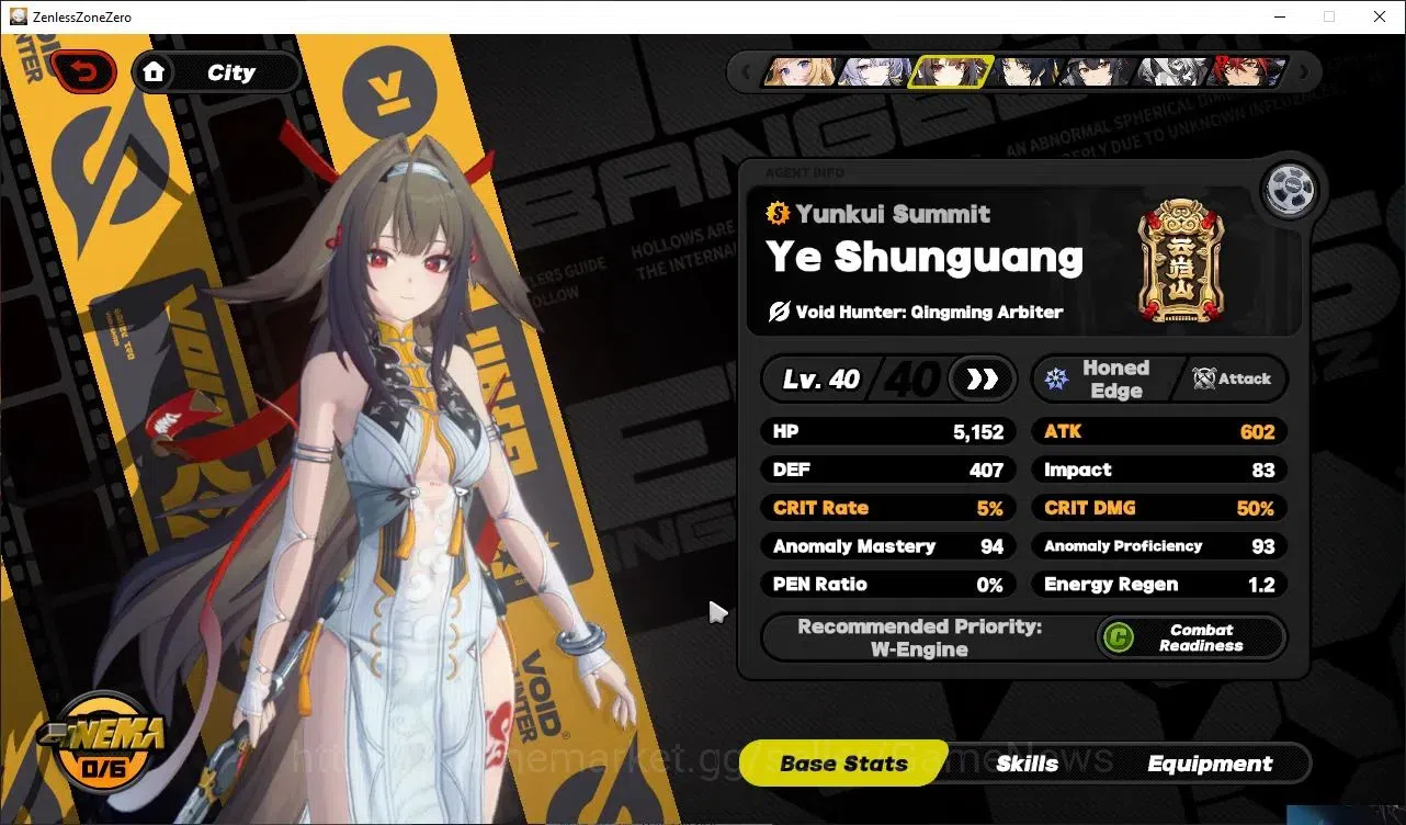 Zenless Zone Zero Accounts Others EU|IK 43|S1 CH5|4 Limited (Norma+Sign,Velina,YeshunGuang,Haru)+2 STD[Lycaon,Grace]|3 S 12