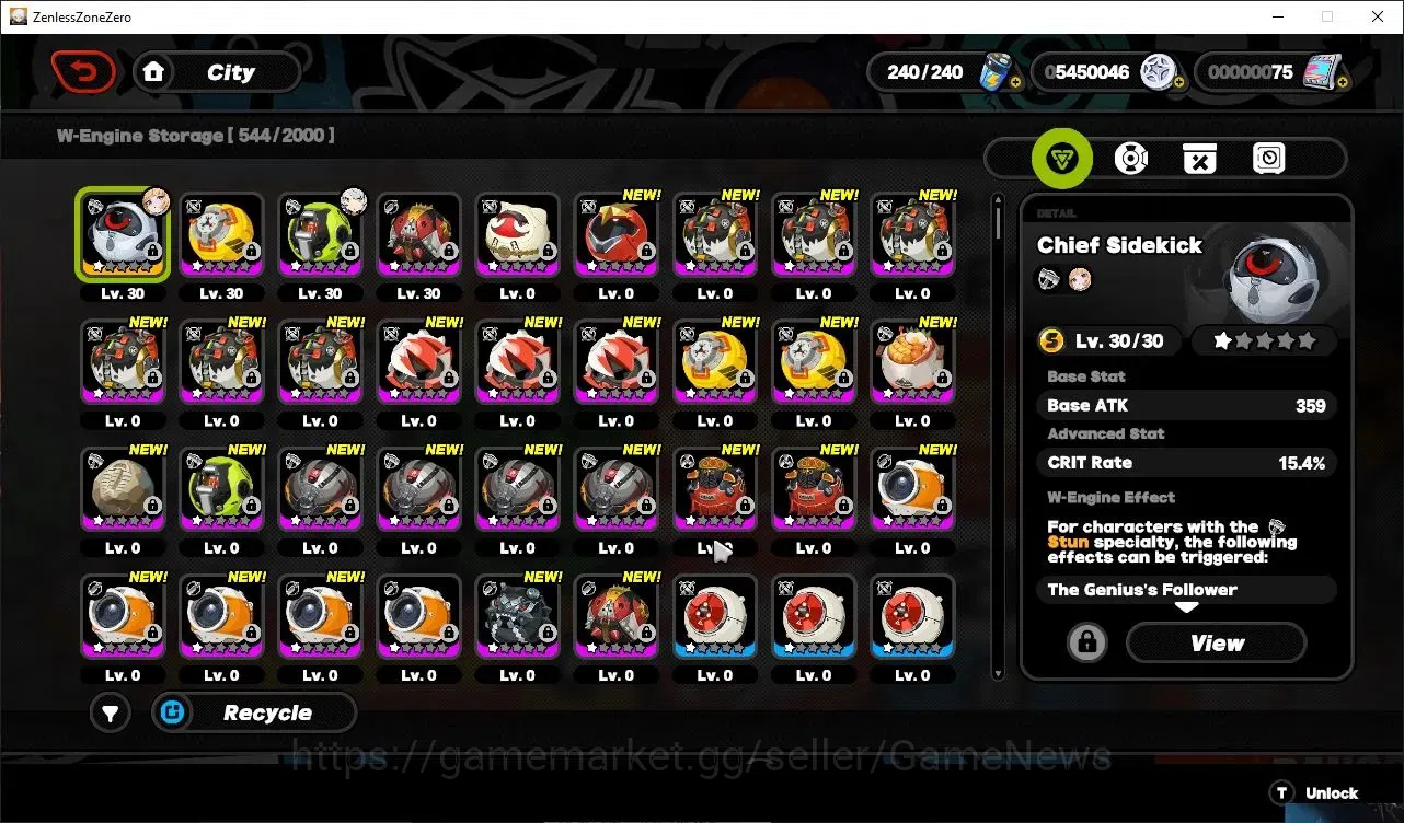 Zenless Zone Zero Accounts Others EU|IK 43|S1 CH5|4 Limited (Norma+Sign,Velina,YeshunGuang,Haru)+2 STD[Lycaon,Grace]|3 S 13