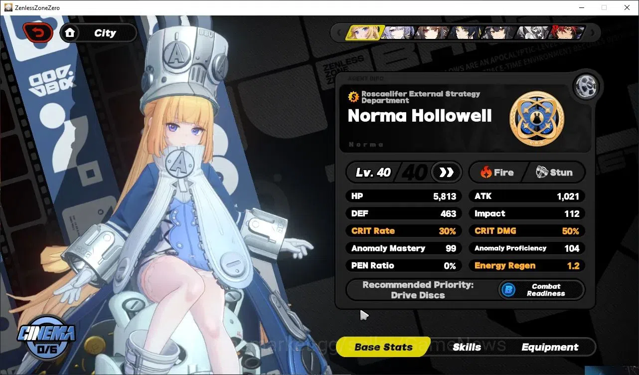 Zenless Zone Zero Accounts Others EU|IK 43|S1 CH5|4 Limited (Norma+Sign,Velina,YeshunGuang,Haru)+2 STD[Lycaon,Grace]|3 S 8