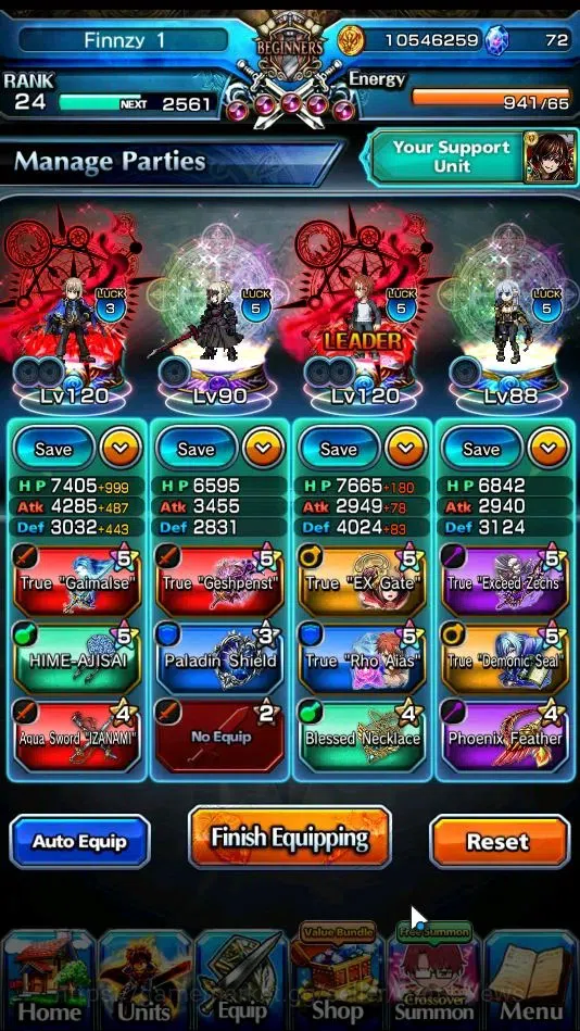 Grand Summoners Accounts Global|Rank 24|7 Ascend|(Shirou Emiya)+TW,Beta,Isl image 3