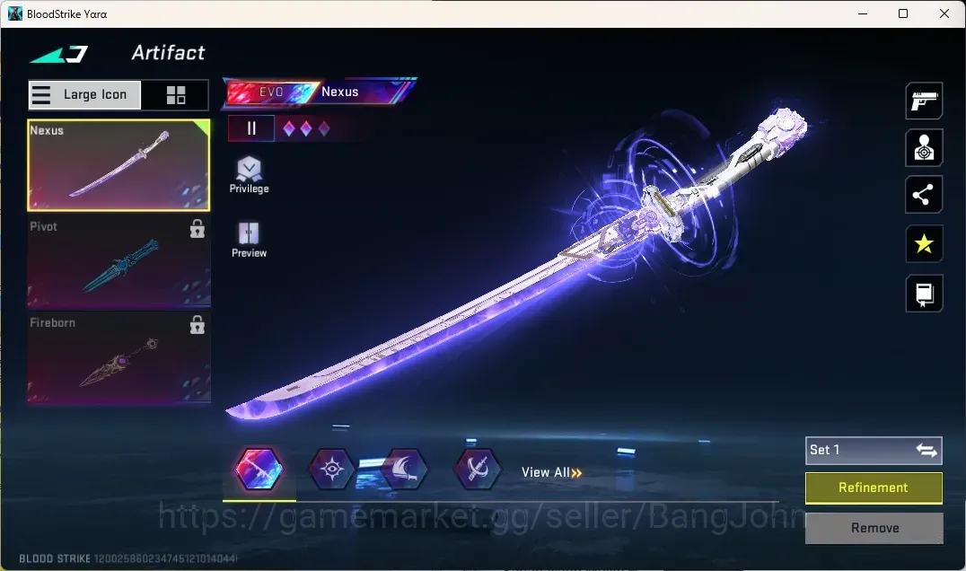 Blood Strike Accounts Collab Skin ASIA|EVO Nexus|5 Eternal:AUG,D Eagle,MP7 ,EMMA-Royal,ZERO-Odashadow|11 1