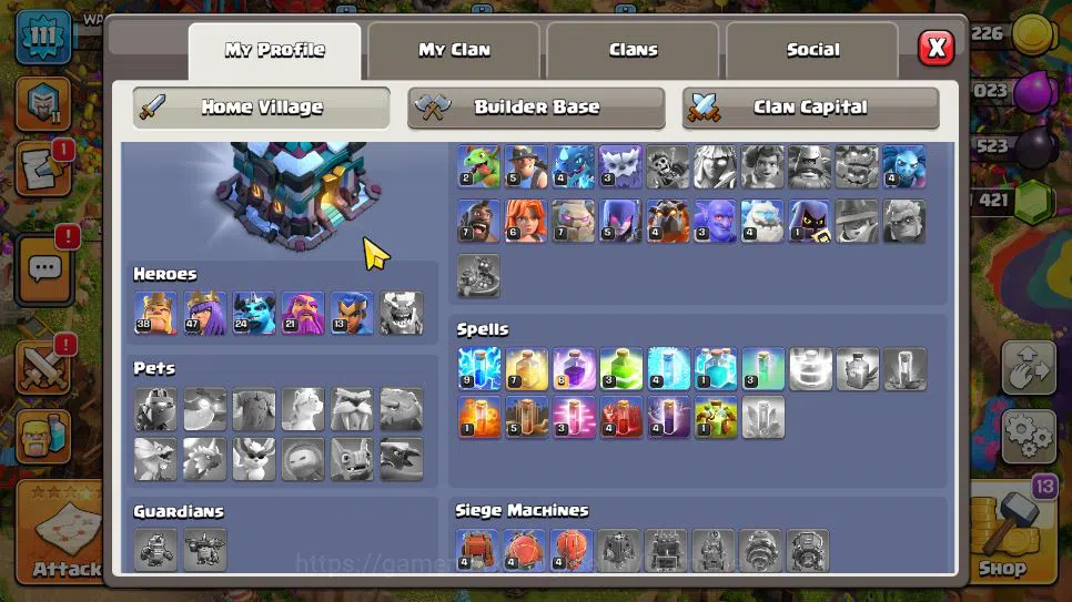 Clash of Clans Accounts TH 13 - BH 4 | Limited Skin | LV 111 | HH 7 |BK 38 image 11