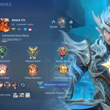 Mobile Legends: Bang Bang Accounts Rare Skin #221NF | Lv 70 Heroes 74 . Skins 113 | Dragon Tamer Ling  LB Granger  | Tigreal
