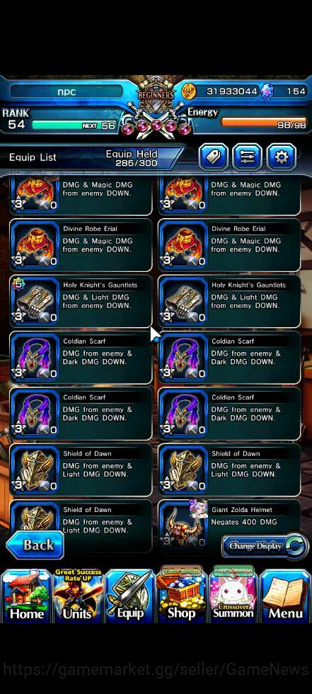 Grand Summoners Accounts Global|Rank 54|1 SP.Art|19 Ascend|S MiyuTW,Oikatzo image 11