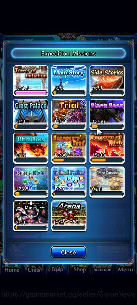 Grand Summoners Accounts Global|Rank 54|1 SP.Art|19 Ascend|S MiyuTW,Oikatzo image 14